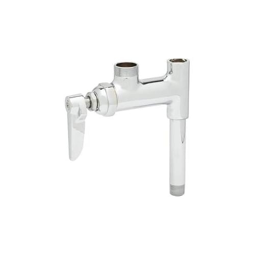 T and S Brass B-0155 Add-On Faucet with 6' Swing Nozzle, Stream Regulator Outlet