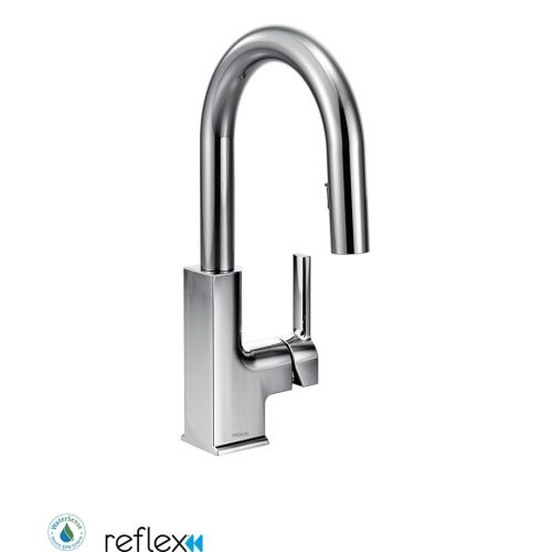 Moen S62308 Single Handle Pullout Spray Bar Faucet with Reflex Technology from the STo Collection