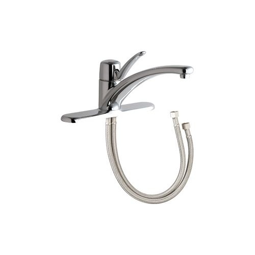 Chicago Faucets 2300-8AB Commercial Grade Kitchen Faucet with Lever Handle and Escutcheon Plate
