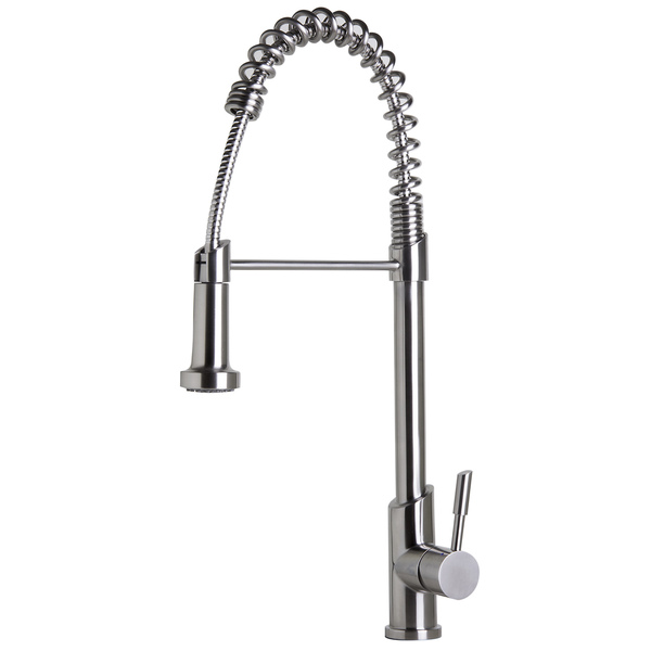 ALFI AB2013 Pull Down Shower Spray Kitchen Faucet - Stainless Steel