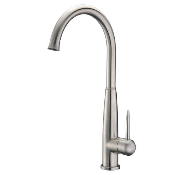 Cadell 70500 Brushed Stainless Steel Single Handle Kitchen Faucet - Brushed Stainless Steel