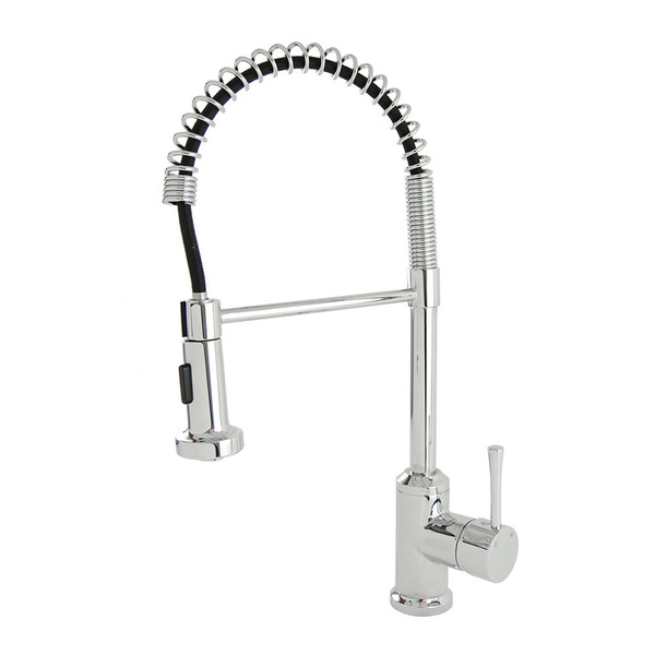 S-Series Chrome Residential Spring Coil Kitchen Faucet - Brushed Nickel