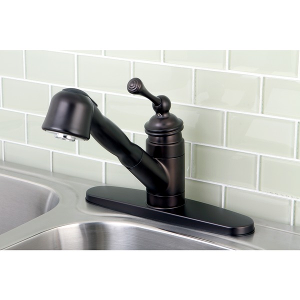 Vintage Oil Rubbed Bronze Pull Out Kitchen Faucet - Oil Rubbed Bronze