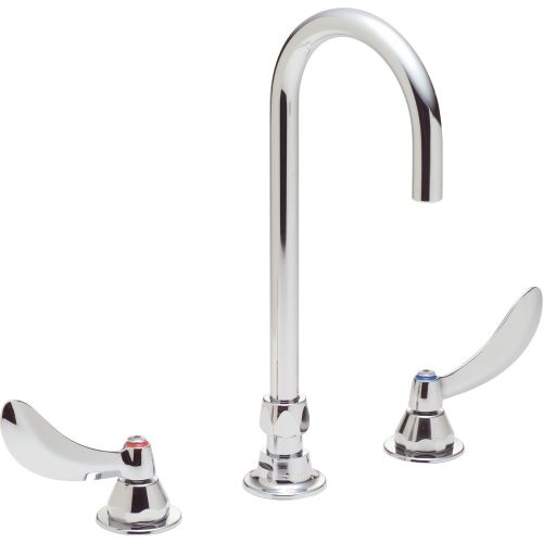 Delta 27C2974 Double Handle 1.5GPM Ceramic Disc Below Deckmount Kitchen Faucet with Blade Handles and Smooth End Gooseneck Spout