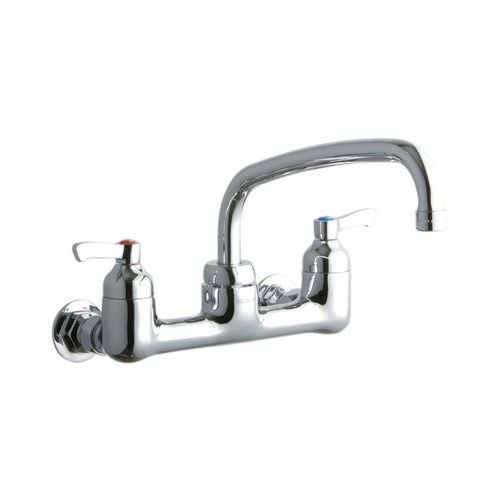 Elkay LK940AT10L2H ADA 8' Centerset Wall Mount Food Service Faucet with 10' Reach Arc Tube Spout