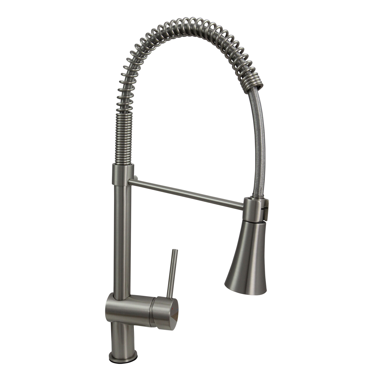Dyconn 22-inch Contemporary Kitchen Brushed Nickel Swivel Faucet - 22' Swivel Spring Faucet