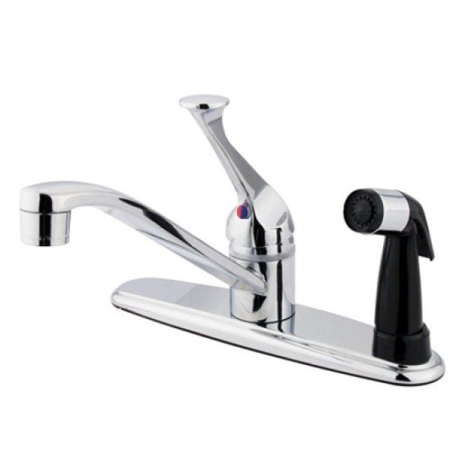 Chrome Basic Kitchen Faucet with Side Sprayer - Chrome Basic Kitchen Faucet with Side Sprayer
