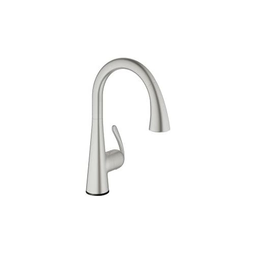 Grohe 30 205 1 Ladylux3 Cafe Touch Activated Pull-Down High-Arc Kitchen Faucet with 2-Function Locking Sprayer