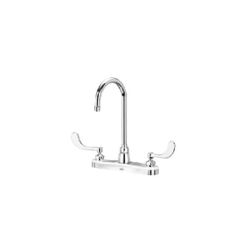 Zurn Z871B4-XL Double Handle Kitchen Faucet with Metal Lever Handles from the Aquaspec Series