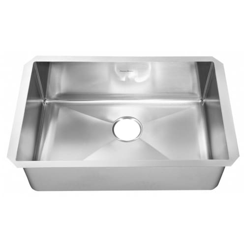American Standard 18SB.10351800 Pekoe 35' Single Basin Stainless Steel Kitchen Sink for Undermount Installations - Drain