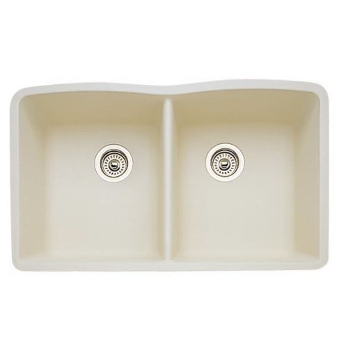 Blanco 440186 Silgranit 32' x 19-1/4' Double Basin Granite Composite Kitchen Sink