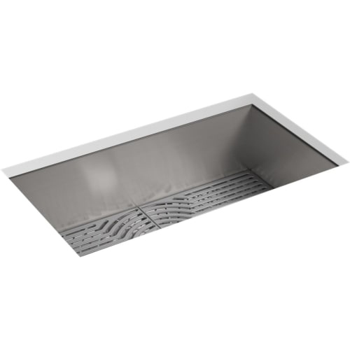 Sterling 20022-PC Ludington 33' Single Basin Undermount Stainless Steel Kitchen Sink with Silicone Mat, DuoStrainer and