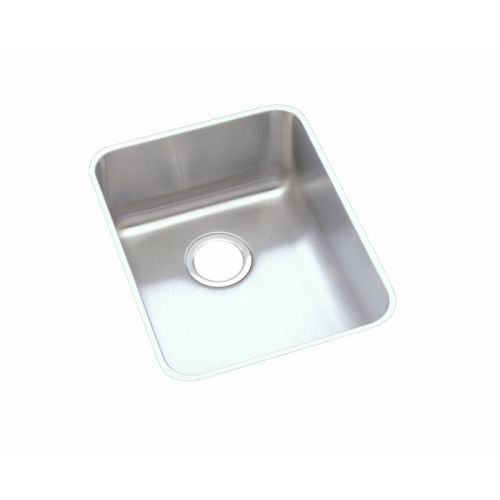 Elkay ELUH1418 Gourmet Lustertone Stainless Steel 16-1/2' Single Basin Undermount Kitchen Sink with 7-7/8' Bowl Depth