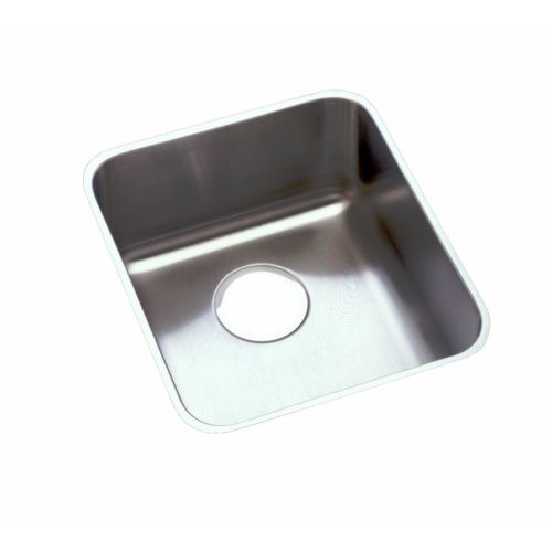 Elkay ELUH1316 Gourmet 16' Single Basin 18-Gauge Stainless Steel Kitchen Sink for Undermount Installations with SoundGuard