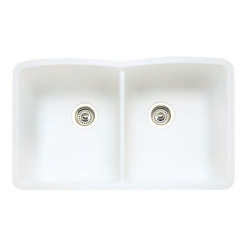 Blanco 440185 Silgranit 32' x 19-1/4' Double Basin Granite Composite Kitchen Sink
