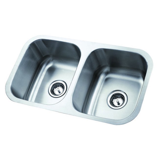 Stainless Steel 31-inch Undermount Double Bowl Kitchen Sink - Sink