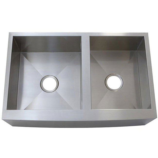 Stainless Steel 'Denver' Double-bowl Sink - STAINLESS STEEL