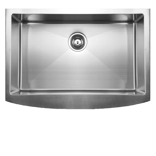 Ukinox RSFC849 Apron Front Single Basin Stainless Steel Undermount Kitchen Sink - Ukinox stainless steel apron front sink