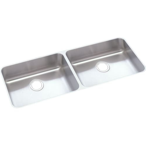 Elkay ELUHAD461850 45-3/4' Double Basin Undermount Stainless Steel Kitchen Sink