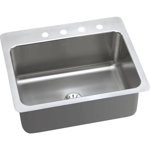 Elkay DLSR272210PD Gourmet 27' Single Basin Drop In Stainless Steel Kitchen Sink - Includes Perfect Drain Assembly