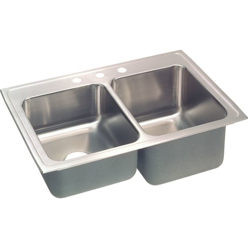 Elkay STLR3322R Gourmet 33' Double Basin Drop In Stainless Steel Kitchen Sink