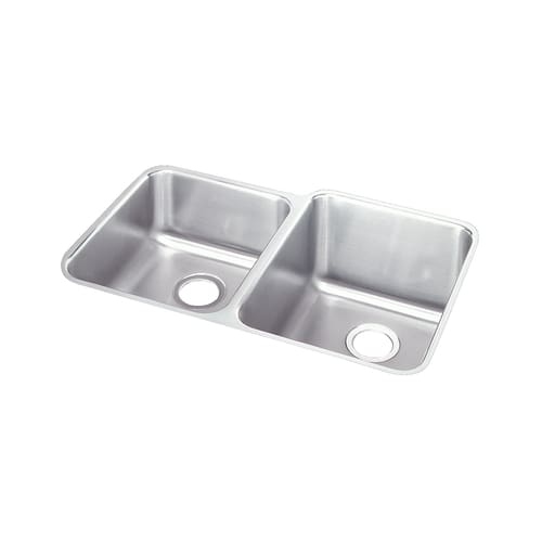 Elkay ELUH3120LDBG Gourmet 31-1/4' Double Basin Stainless Steel Kitchen Sink for