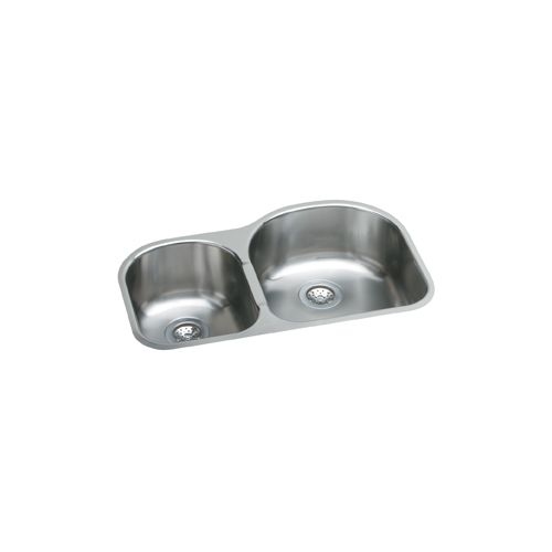 Elkay EGUH311910 Harmony Elumina Stainless Steel 31-1/4' x 20' Double Basin Undermount Kitchen Sink