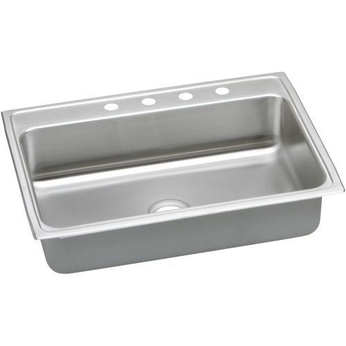 Elkay LRADQ312240 Gourmet 31' Single Basin Drop In Stainless Steel Kitchen Sink