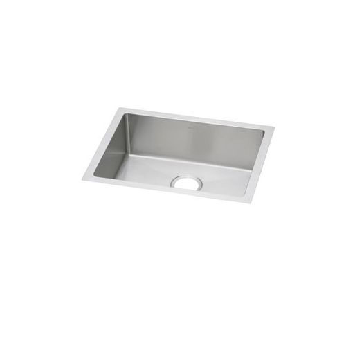 Elkay EFRU211510 Crosstown 23-1/2' Single Basin 16-Gauge Stainless Steel Kitchen Sink for Undermount Installations with
