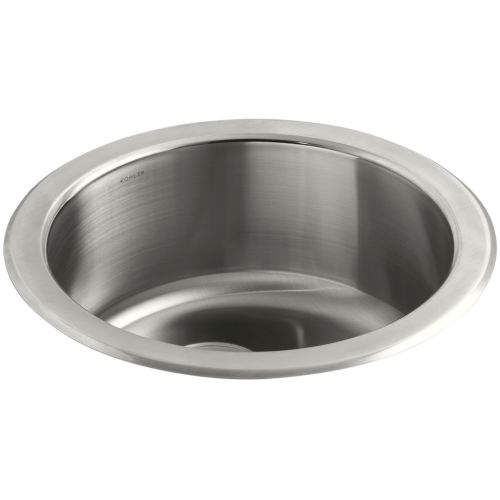Kohler K-3341 Undertone 18' Single Basin Under-Mount 18-Gauge Stainless Steel Kitchen Sink with SilentShield