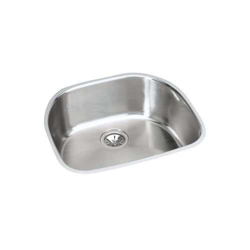 Elkay EGUH211810DBG Harmony 23-9/16' Single Basin 18-Gauge Stainless Steel Kitchen Sink for Undermount Installations - Basin