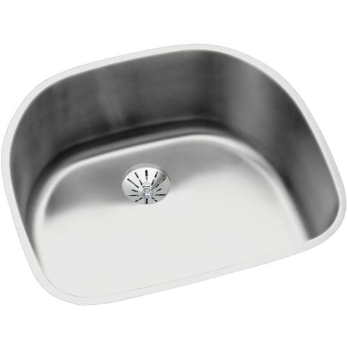 Elkay ELUH211810PD Harmony 23.6250' Single Basin Undermount Stainless Steel Kitchen Sink - Includes Perfect Drain Assembly