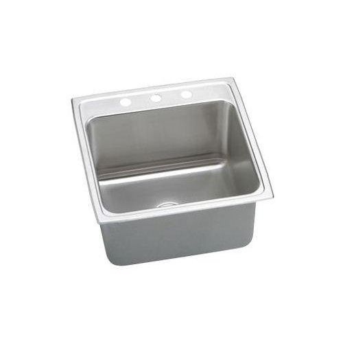 Elkay DLRQ222210 Gourmet 22' Single Basin Drop In Stainless Steel Kitchen Sink