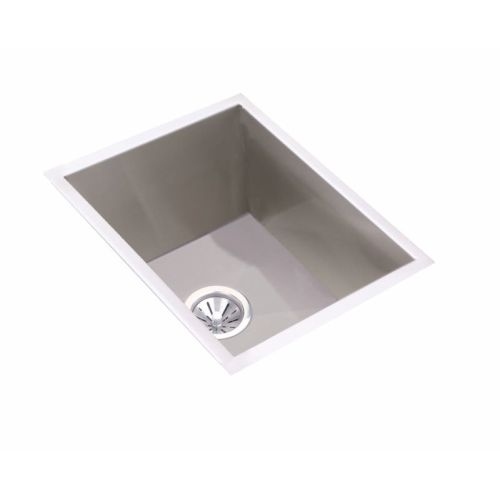 Elkay EFU141810 Crosstown 16-1/2' Single Basin 16-Gauge Stainless Steel Kitchen Sink for Undermount Installations with