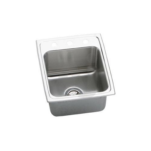 Elkay DLRQ172210 Gourmet 17' Single Basin Drop In Stainless Steel Kitchen Sink