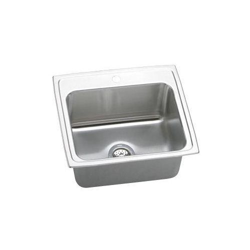 Elkay DLR221910 Gourmet 22' Single Basin Drop In Stainless Steel Kitchen Sink