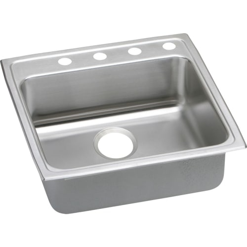 Elkay LRADQ222260 Gourmet 22' Single Basin Drop In Stainless Steel Kitchen Sink