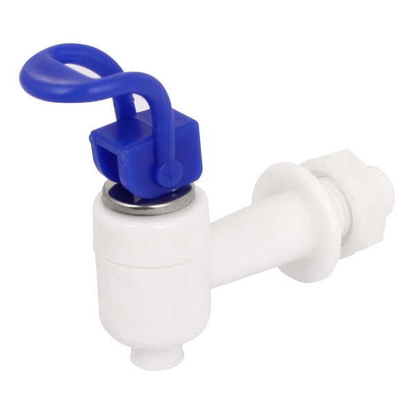 Home Office Blue White Plastic Push Type Tap Faucet for Water Dispenser