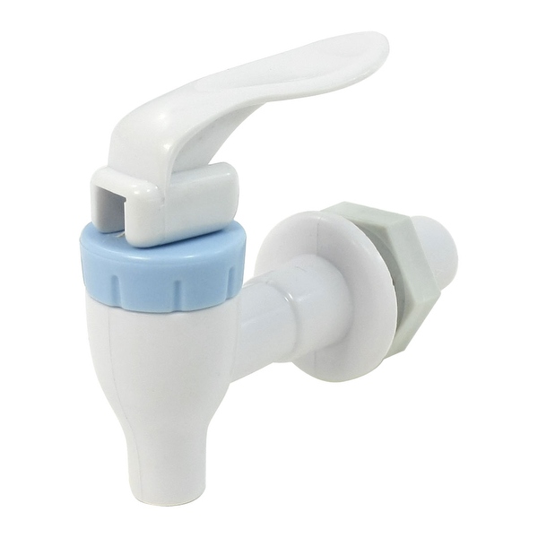 Unique Bargains Office Home Cold Water Spigot Valve Tap Faucet White Blue for Midea Dispenser