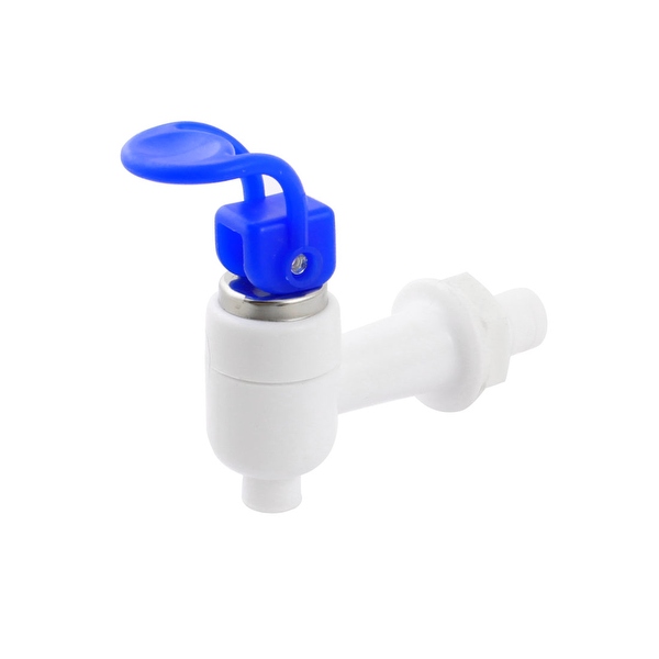 Unique Bargains 15mm Thread Diameter Plastic Water Dispenser Spigot Valve Faucet Blue White