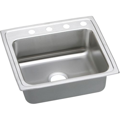 Elkay LRADQ252150 Gourmet 25' Single Basin Drop In Stainless Steel Kitchen Sink