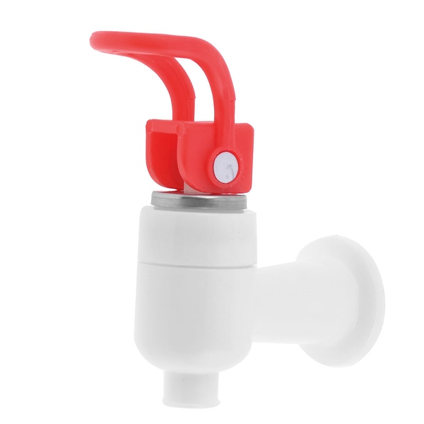 Unique Bargains Universal Water Dispenser Replacement Red Pull Type 8mm Exit Spigots Tap Faucet
