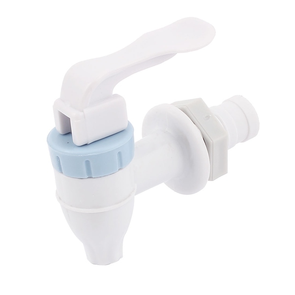 Replacement Sky Blue Push Handle White Plastic Water Dispenser Tap