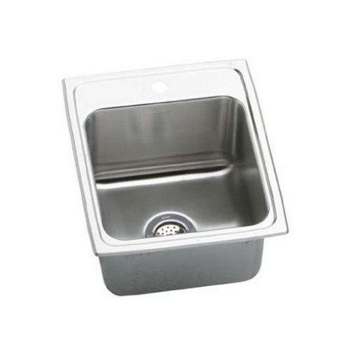 Elkay DLR151710 Gourmet 15' Single Basin Drop In Stainless Steel Kitchen Sink