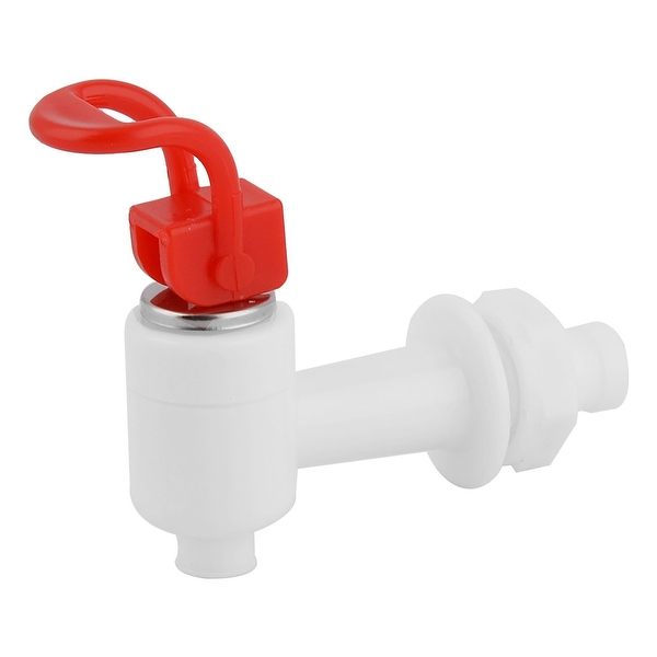 Home Office Plastic Replacement Push Type Water Dispenser Tap White Red