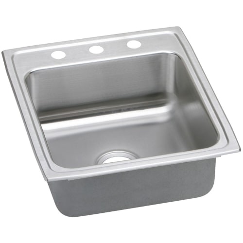 Elkay LRADQ202255 Gourmet 19-1/2' Single Basin Drop In Stainless Steel Kitchen Sink