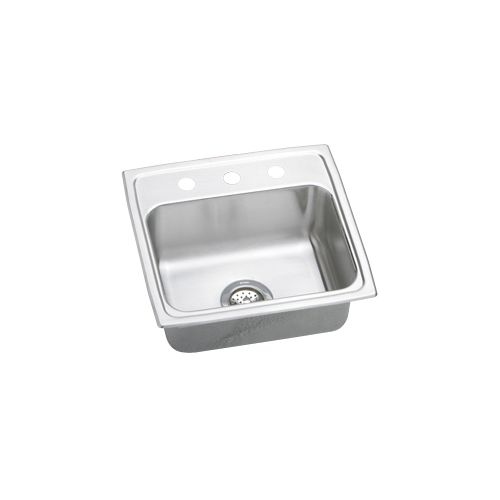 Elkay LRAD191945 Gourmet 19-1/2' Single Basin Drop In Stainless Steel Kitchen Sink