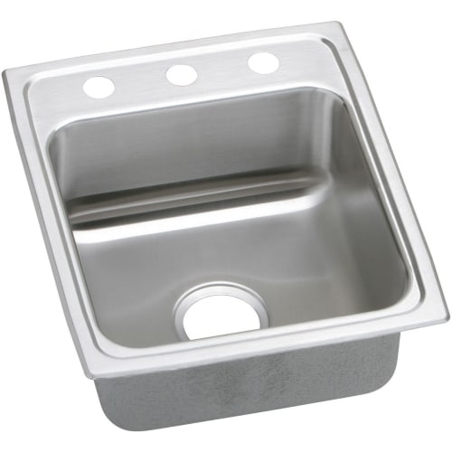 Elkay LRADQ152265 Gourmet 15' Single Basin Drop In Stainless Steel Kitchen Sink