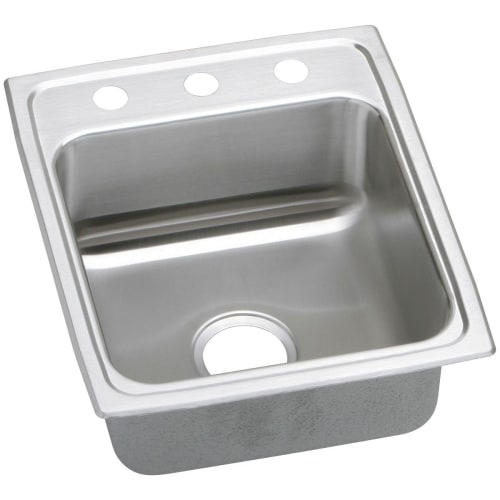 Elkay LRQ1522 Gourmet 15' Single Basin Drop In Stainless Steel Kitchen Sink