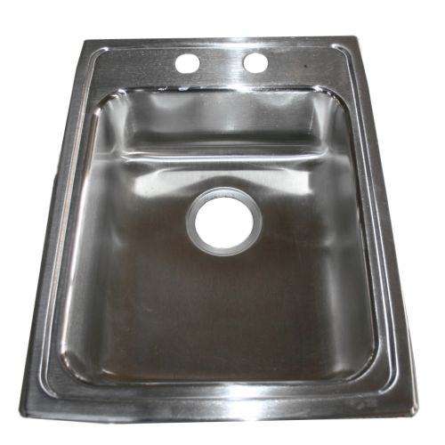 Elkay LRADQ172265 Gourmet 17' Single Basin Drop In Stainless Steel Kitchen Sink